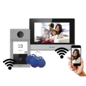 Videoporteiro IP POE WI-FI 7" DS-KIS614