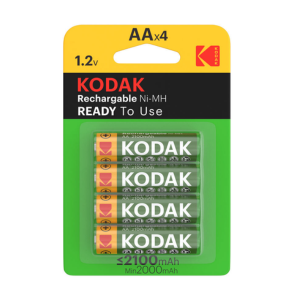 Kodak (R2U) rechargeable Ni-MH AA battery 2100mAh (4 pack)