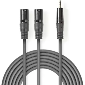 Cabo Nedis 2x Xlr Macho 2x Xlr Fêmea 1,5 M COTH15030GY15