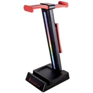 SUPORTE SUREFIRE 2xHEADSET VINSON N2 RGB LEDS RED