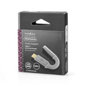 Profigold - Adaptador audio USB-C macho - jack 3.5mm fêmea