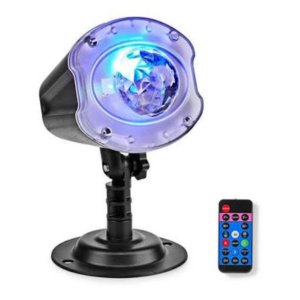 Projetor LED e laser Nedis colorido e verde Controle remoto