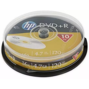 DVD+R 16X 10PK cake box HP 4.7GB