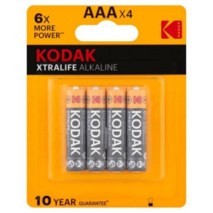 Kodak XTRALIFE alkaline AAA battery (4 pack)