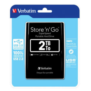 Disco Externo Verbatim Store n Go 3.0 2.5 - 2TB - Preto
