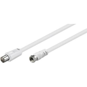 Cabo Coaxial Nedis F Macho IEC Macho 5M Branco CSGP41800WT50