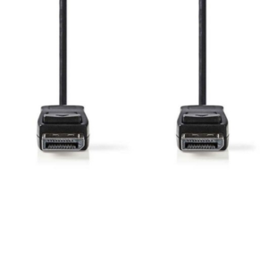 Cabo DisplayPort 1,2 Nedis Macho Macho 2m Preto