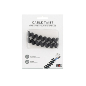 Organizador de Cabos TNB Preto PK2 TWISTED CLIPTWISTBK