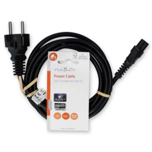 Cabo de Alimentação Nedis Schuko Macho - Iec-320-C5