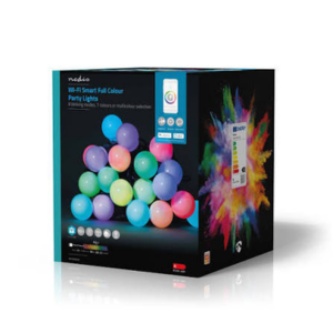Luzes Decorativas Nedis WI-FI RGB 20Leds (50mm) 10m