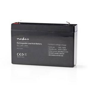 Bateria recarregável Nedis de chumbo-ácido 6V 7200mAh