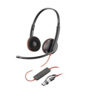 Poly Blackwire 3220 Stereo USB-C + USB-C/A adapter