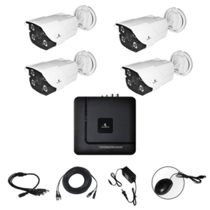 Kit de Vigilância AHD/DVR 4 Canais (4*C1069AH4) Cam 1080P Sem HDD