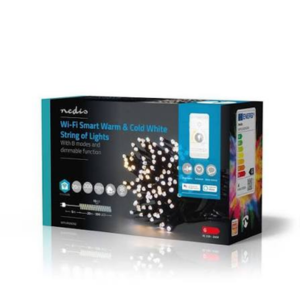 Luzes Decorativas Nedis WI-FI Quente/Frio 200 Leds 20m